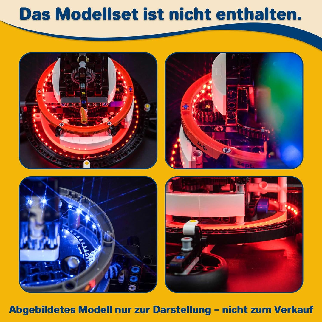 LocoLee Led Licht Kompatibel mit Lego Sonne Erde Mond Modell- Compatible with Lego Sonne Erde Mond M