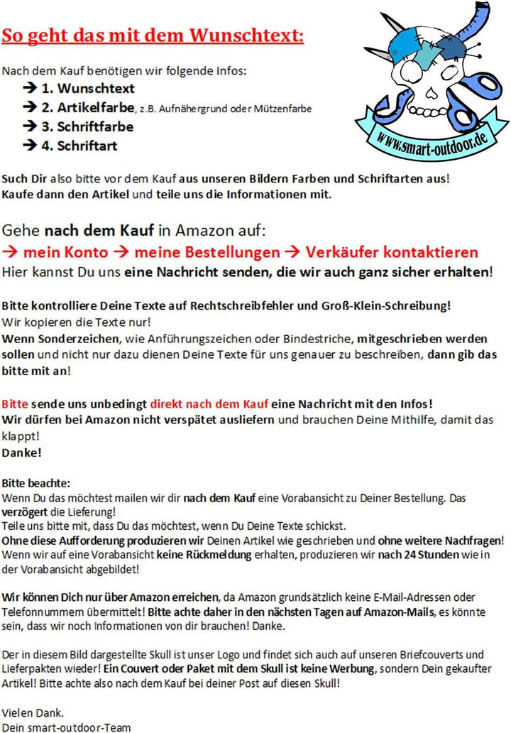 Wolfszeit Grosse Kampftasche schwarz bestickt mit deinem Wunschtext