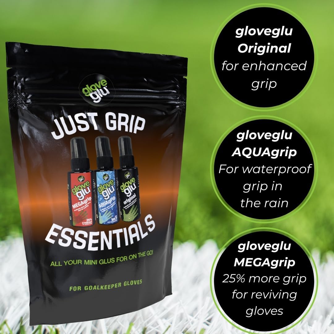 Glove Glu Just Grip Essentials Bundle inklusive Original 50 ml Megagriff 50 ml Aquagrip