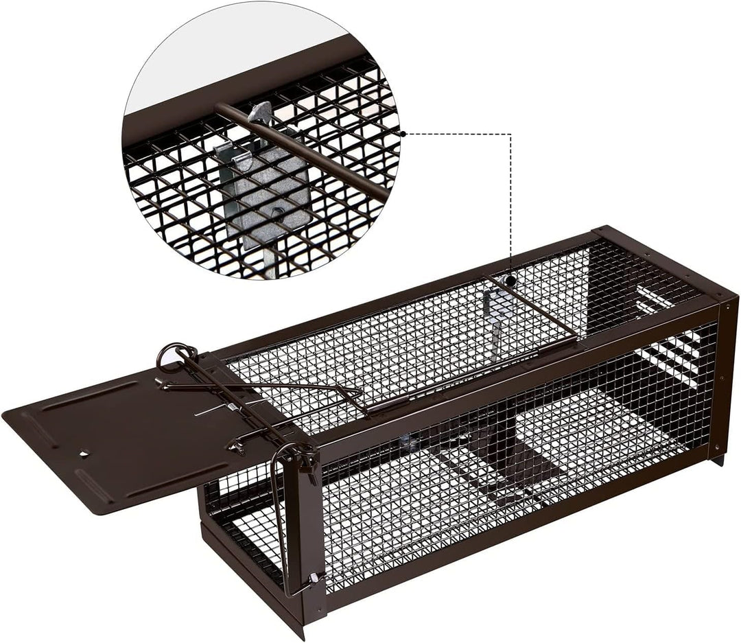 RatzFatz® Lebendfalle Mausefalle, Premium Rattenfalle, XXL ● Sieger 2021 ● Profi, Garten & Haus, Sie
