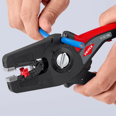 KNIPEX PreciStrip16 Automatische Abisolierzange, in Blister, 0,08-16 mm², Feinjustierung, einstellba