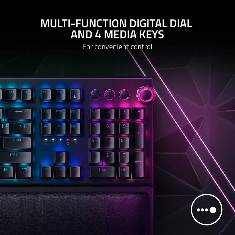 Razer BlackWidow V3 Pro (Green Switch) - Kabellose Mechanische Gaming Tastatur (Klickende Mechanisch