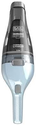 BLACK+DECKER Handstaubsauger Akku 7,2V Dustbuster (Handsauger beutellos + kabellos, breite Saugöffnu