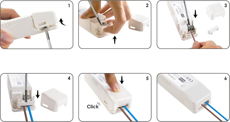 illuburg LED Trafo 24V 150W Flackerfrei für LED Strip Lampe LED Netzteil Treiber Transformator Drive