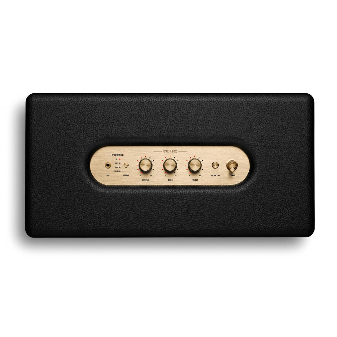 Marshall Woburn III Bluetooth-Lautsprecher, Kabellos – Schwarz Woburn III Heimlautsprecher Schwarz,