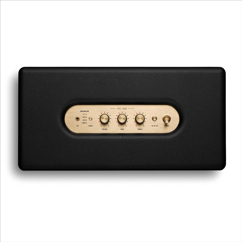 Marshall Woburn III Bluetooth-Lautsprecher, Kabellos – Schwarz Woburn III Heimlautsprecher Schwarz,