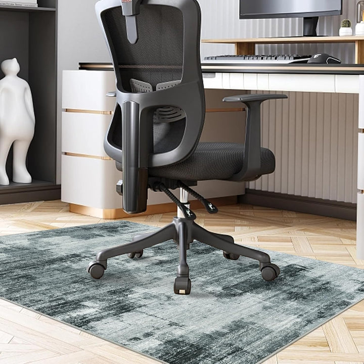 Famibay Bodenschutzmatte BüRostuhl Unterlage 90x120cm Unterlage Schreibtischstuhl Grau rutschfest Bü