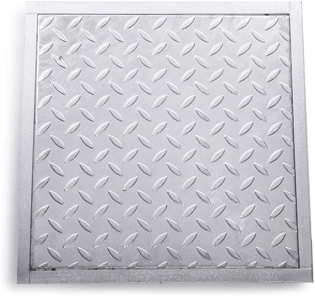 SAB-50 Schachtabdeckung Stahl verzinkt befahrbar Tränenblech Schachtdeckel 500 x 500 mm