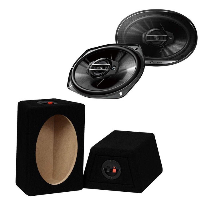Mediadox Pioneer 3-Wege Aufbau 16x23cm (6x9) Oval Lautsprecher/Speaker/Boxen Triax MDF Gehäuse (Paar