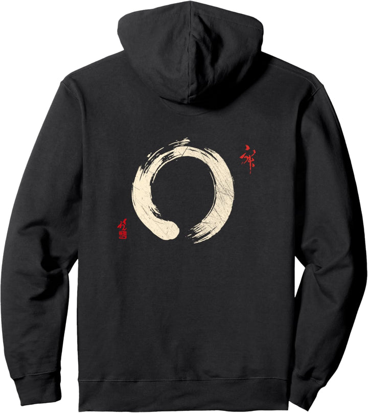Buddhismus Meditation Yoga Bonsai Zen Enso Circle Goa Karma Pullover Hoodie