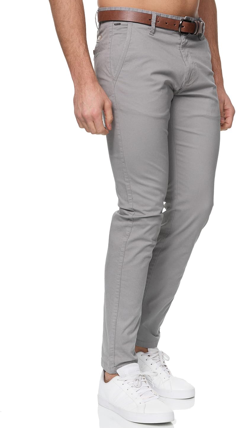 Indicode Herren Gower Chinohose Stretchhose | Chino Herrenhose Super Stretch Stoffhose 30W / 34L Itg