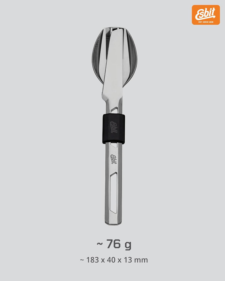 Esbit Edelstahl Besteck Set - robustes Besteckset aus 18/8 Edelstahl- bestehend aus Messer, Gabel un
