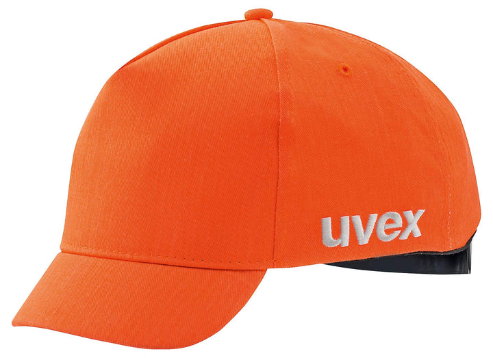 Uvex U-Cap Sport Hi-Viz Anstosskappe - Kurzer Schirm - Warnorange - 60-63 cm 55-59 Leuchtorange, 55-