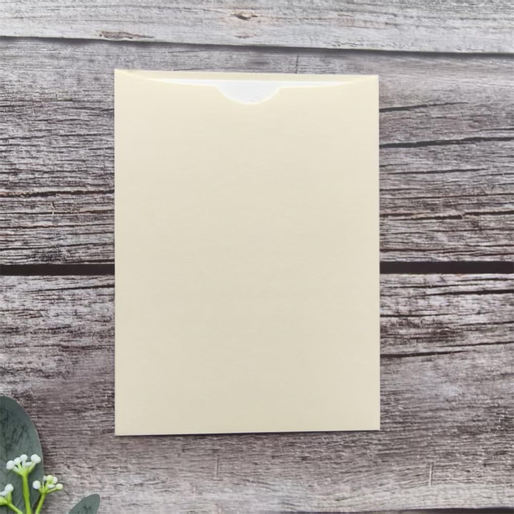 MillaSaw 25 Stück hellgoldene Umschläge für Hochzeitseinladungen, Ankündigungen, Geburtstage, 13,2 x