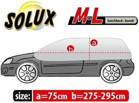 Kegel Halbgarage OPTIMO ML für Opel Corsa F ab 2019 - Grau, Wasserdicht, UV-Schutz, Autoabdeckung, L