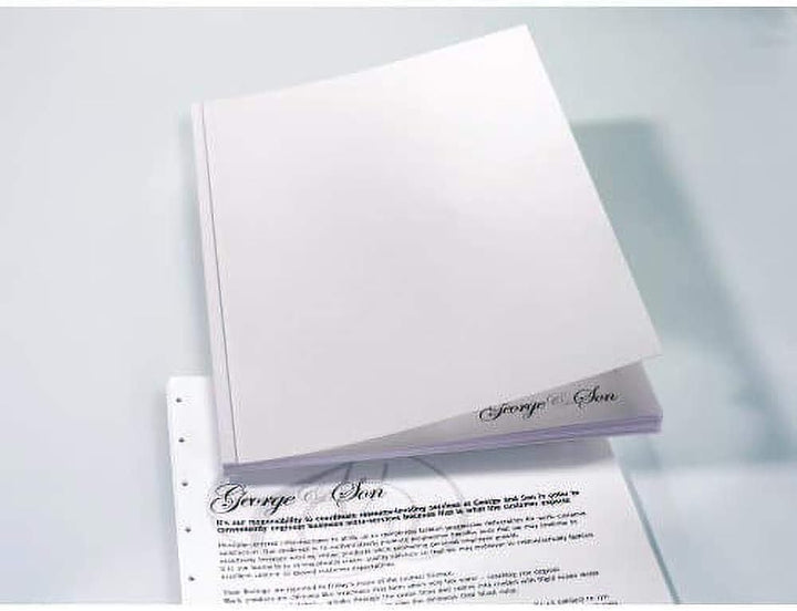 GBC CE030010 Einbanddeckel für Bindegerät, ReGency, Karton, 325 g/qm, 100 Stück, schwarz, schwarz