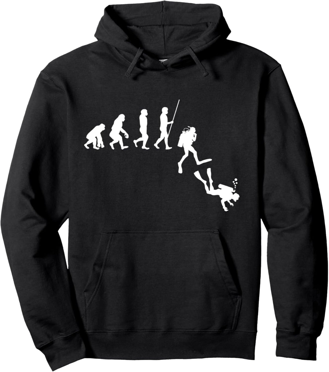 Tauchen Evolution | Menschen Entwicklung Taucher Geschenk Pullover Hoodie