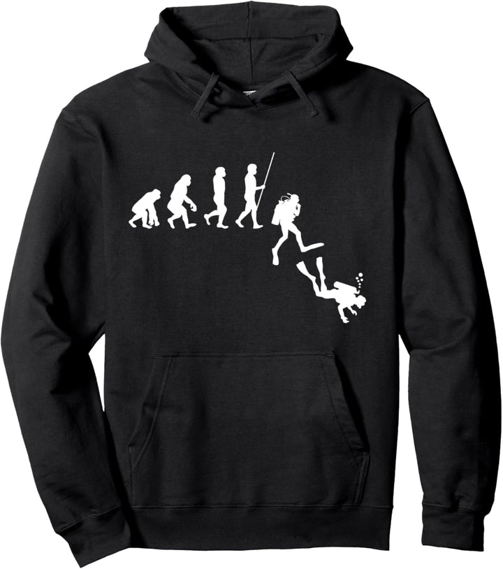 Tauchen Evolution | Menschen Entwicklung Taucher Geschenk Pullover Hoodie