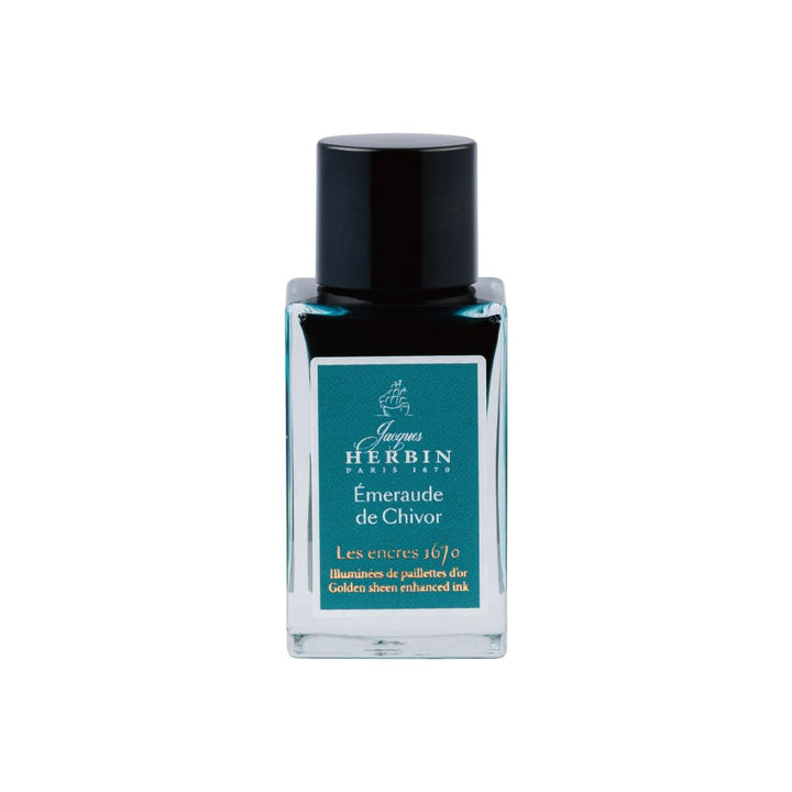 Jacques Herbin 16035JT - Flakon 15ml, Tinte 1670 mit Goldschimmer, ideal für Kunst-& Kalligraphie, E