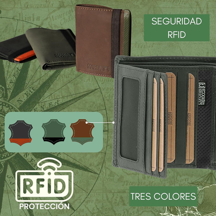 Coronel Tapiocca Herren Geldbörse Wallet Geldbeutel Herren Wallet Portemonnaie Brieftasche Herren Ge