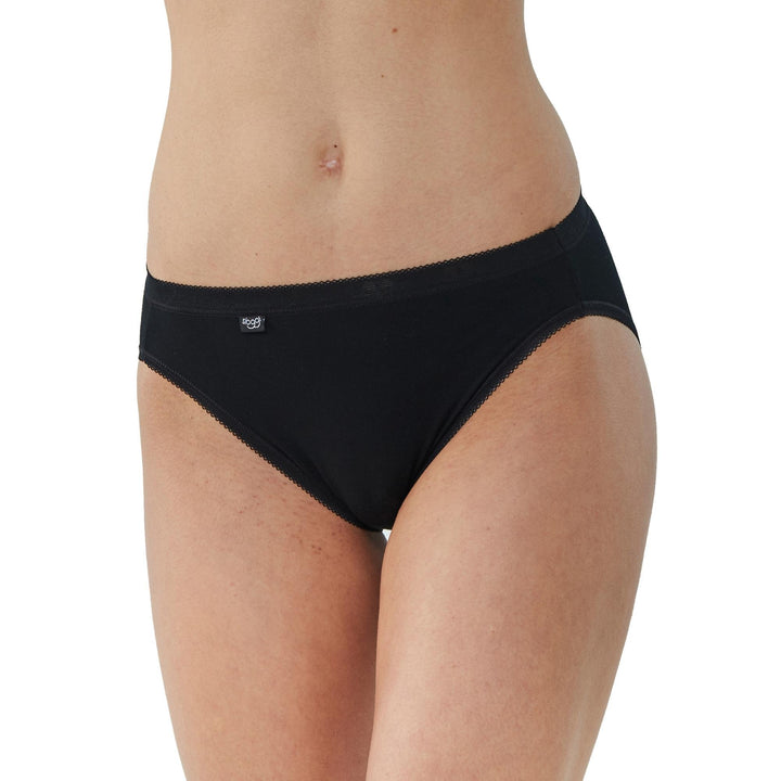 Sloggi Damen Slip (2er Pack) 36 Schwarz, 36 Schwarz