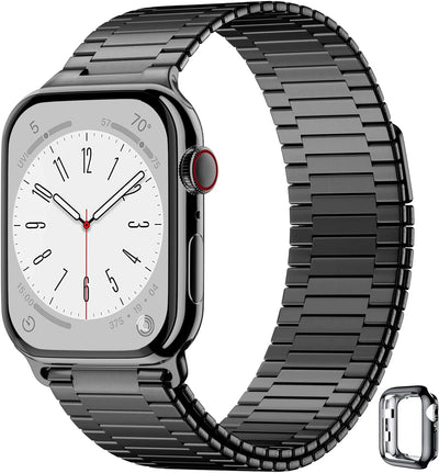 Charlam Ersatzarmband Kompatibel mit Apple Watch Armband 41mm 40mm 38mm, Magnet Metall Edelstahl Wat