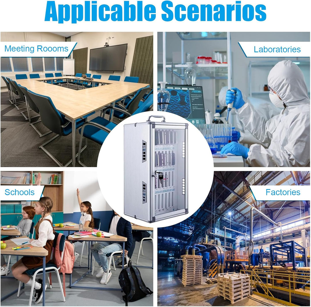 TAZZOR Handygarage mit Schlüssel Schliessfächer Transparente-36 Slots, 315 * 195 * 495mm Handy Aufbe