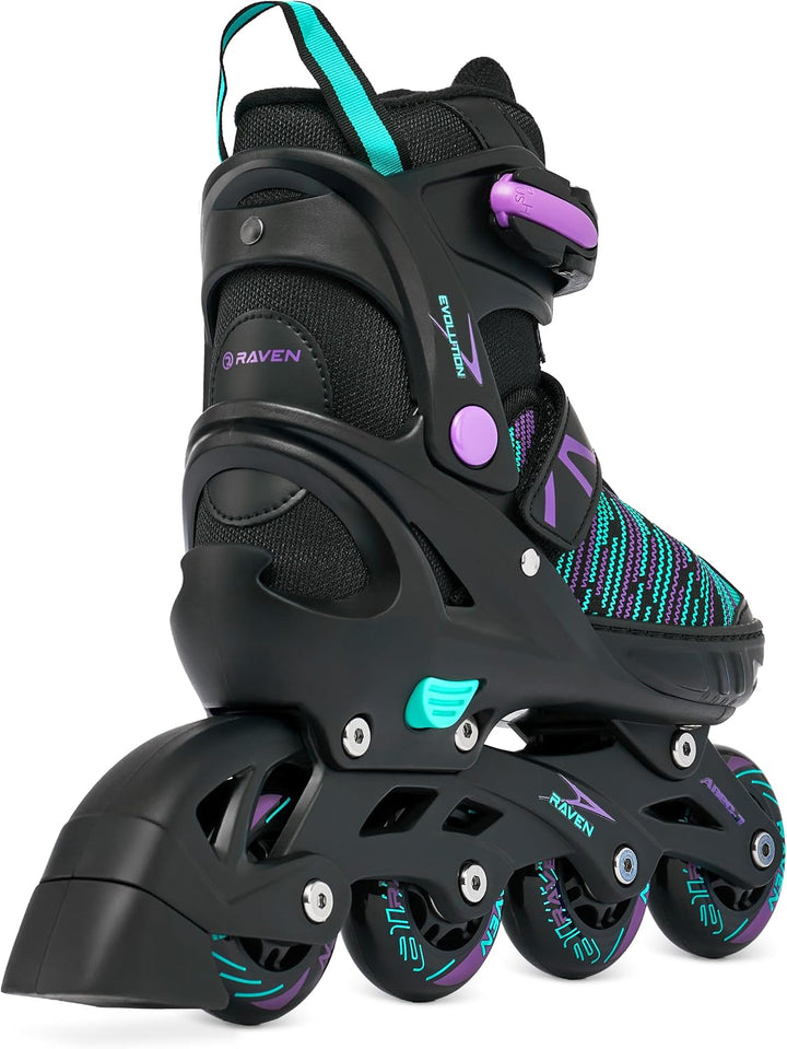 RAVEN 2in1 Schlittschuhe Inline Skates Inliner für Kinder Erwachsene Mädchen Damen verstellbar