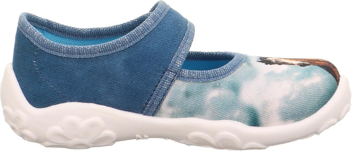Superfit Mädchen Bonny Hausschuh 23 EU Weit Blau 8040, 23 EU Weit Blau 8040