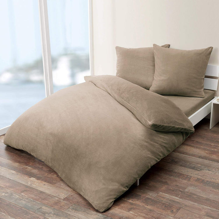 aqua-textil Feelwell Bettwäsche 200 x 220 cm 3teilig Coral Fleece Bettbezug Mikrofaser Thermo Flausc