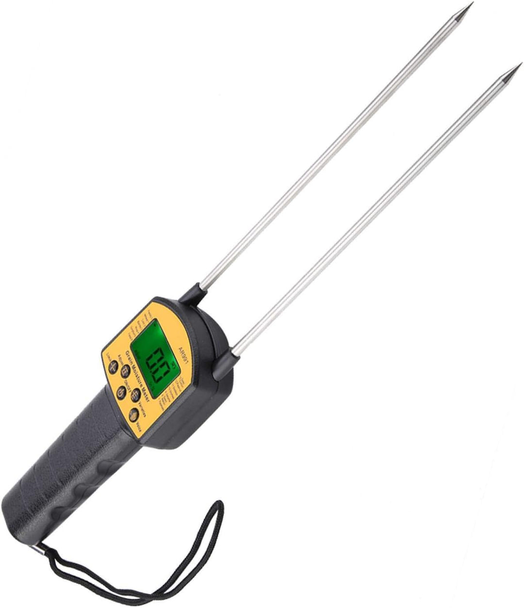 Asixxsix Getreide-Feuchtigkeitsmesser, Getreide-Mehl-Feuchtigkeitsmesser Tragbares LCD-Display Getre