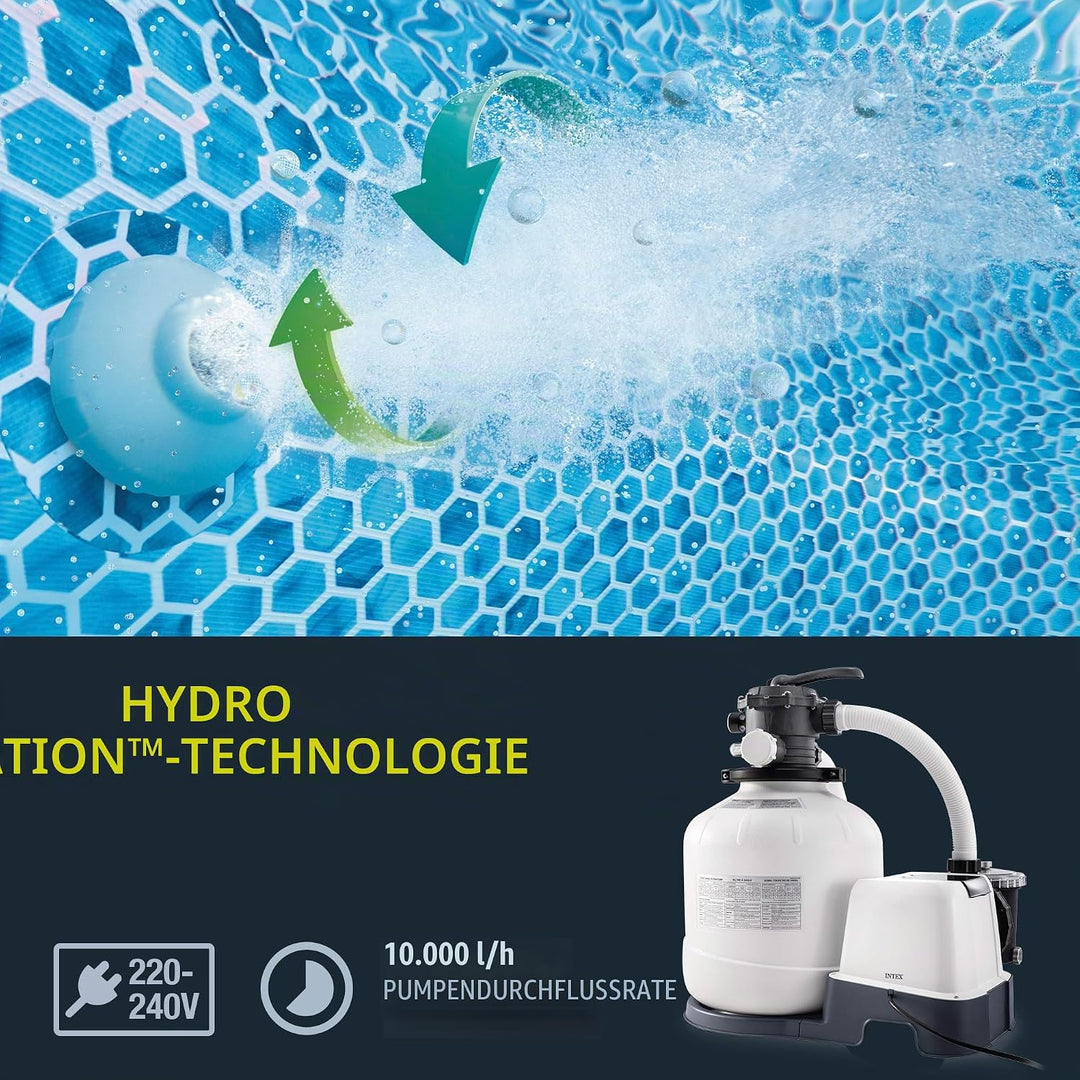 Intex – 230 V Sandfilter Pumpe & Saltwater System CG-26680 (26680),