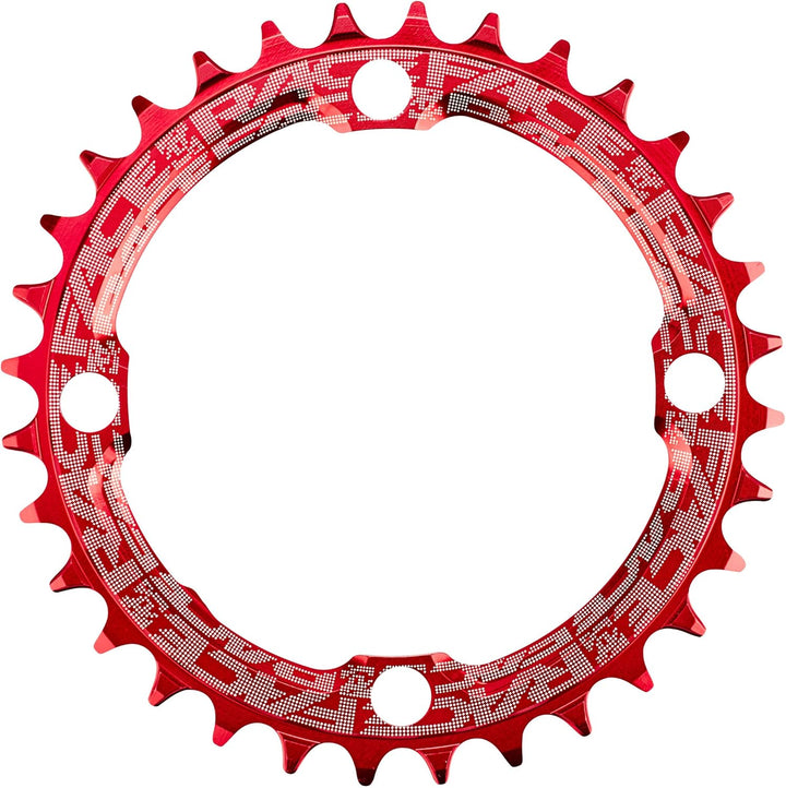 Race Face schmales breites Einzel-Kettenblatt 104 x 36T Rot, 104 x 36T Rot
