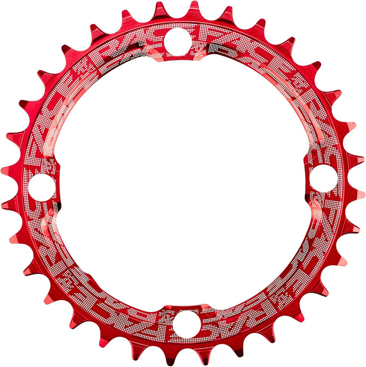 Race Face schmales breites Einzel-Kettenblatt 104 x 36T Rot, 104 x 36T Rot