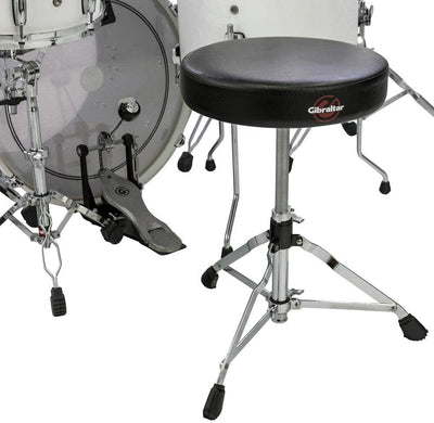 Gibraltar Schlagzeughocker, Drumhocker 5000 Series (runder SitzDurchmesser: 33cm, Vinyl Sitzfläche,