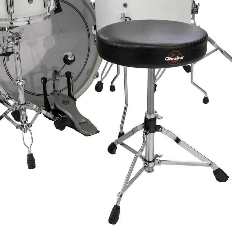 Gibraltar Schlagzeughocker, Drumhocker 5000 Series (runder SitzDurchmesser: 33cm, Vinyl Sitzfläche,