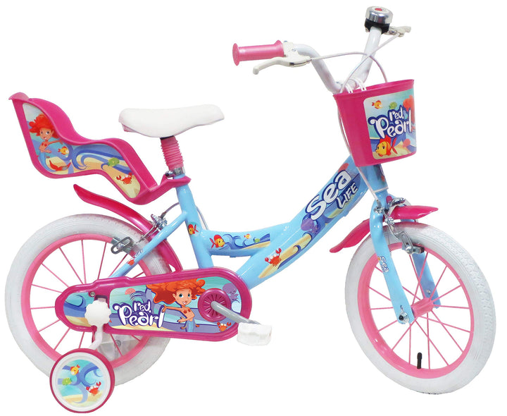 Denver 14" Sea Life Ref. 2295, Kinderfahrrad, Hellblau/Fuxia/Weiss