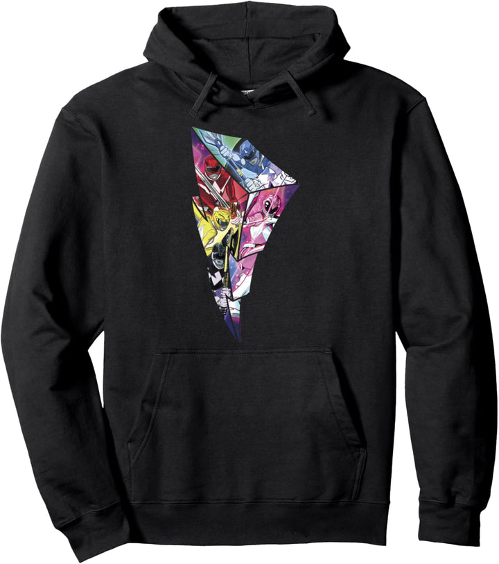 Power Rangers Retro Full On Megazord Pose Pullover Hoodie