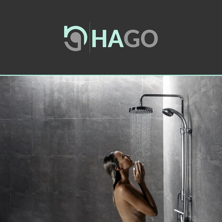 HAGO24 DIY Duschnische 60x30cm I Wandnische Dusche aus Edelstahl I einbaubare Duschablage in silber