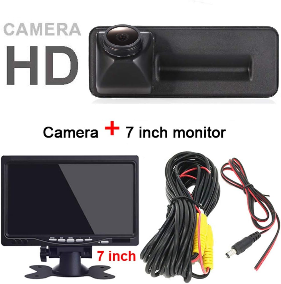 【1280 * 720 Pixel 1000TV Linien Rückfahrkamera Kit】 7 Zoll TFT LCD Bildschirm Auto Monitor + HD Rück
