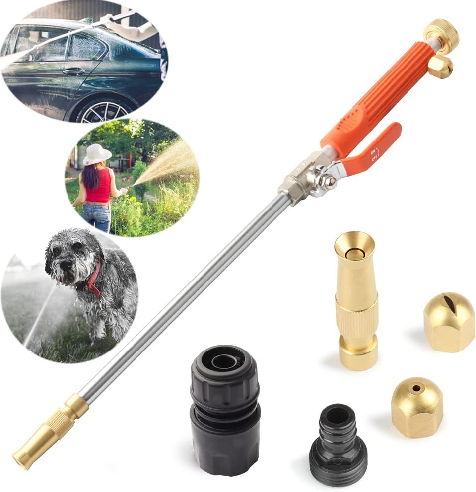 Jet Hochdruck-Hochdruckreiniger, Tragbare Hydrojet Hochdruckreiniger Gartenschlauch Ende, Glasfenste