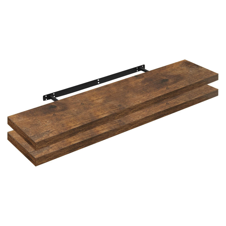 WOLTU 2X Wandregal Wandboard Bücherregal Regale für Deko Wandablagen aus MDF Holz, 2er Set Hängerega