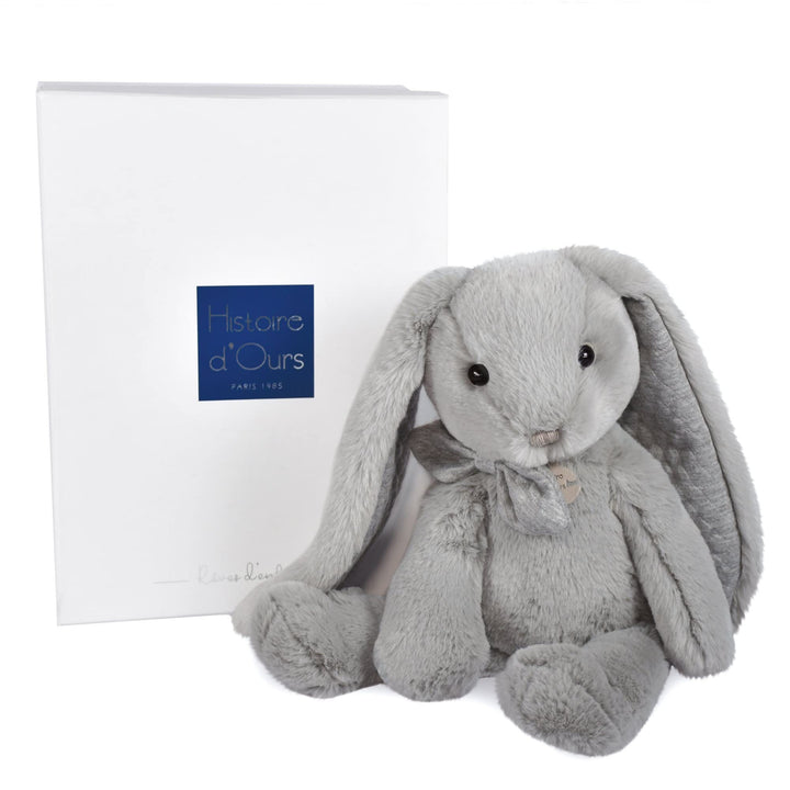 Histoire d'ours - Plüsch-Hase – Grau – 40 cm – Preppy Chic – HO3139 Kaninchen 40 cm Grau, Kaninchen