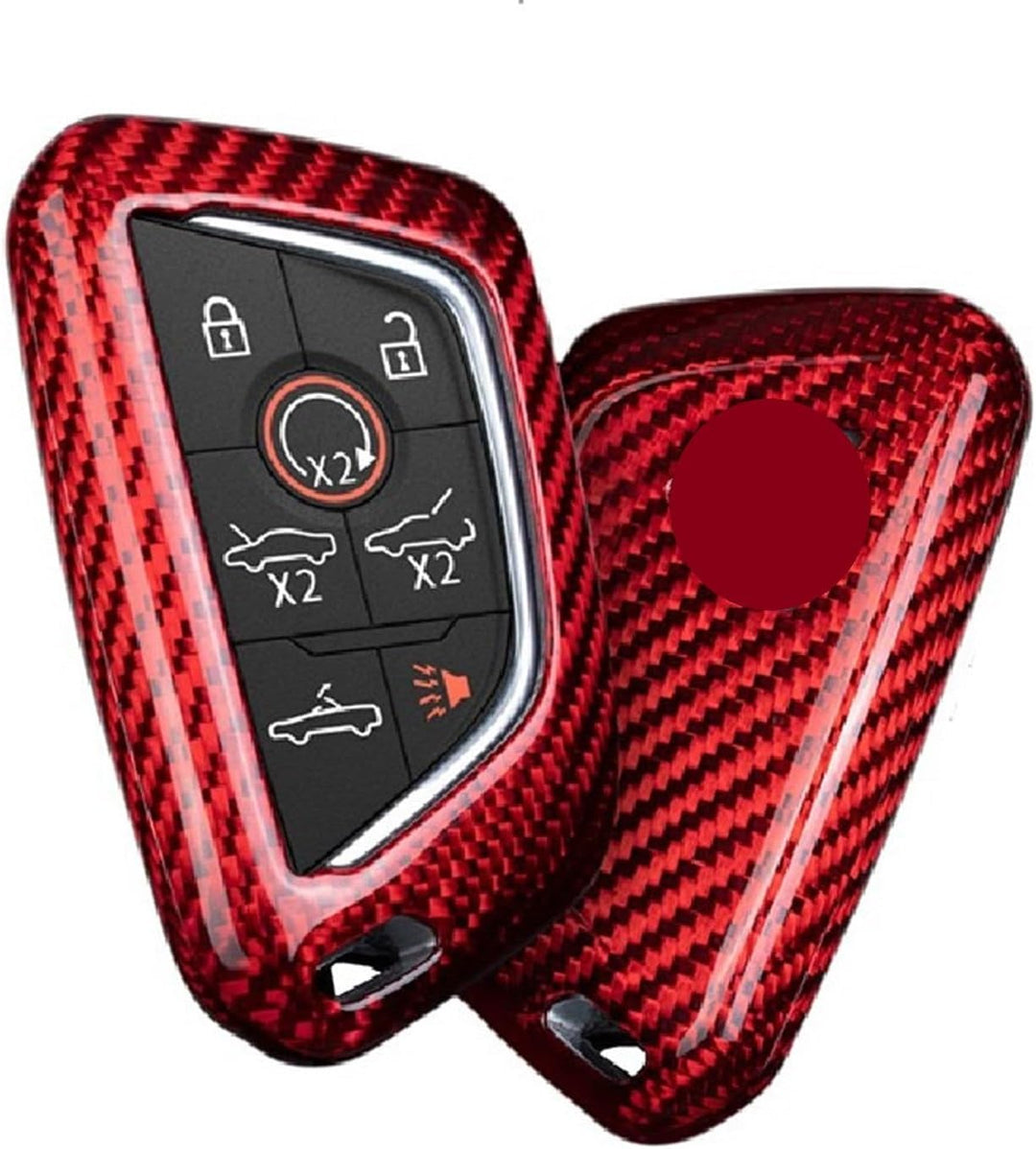 M.JVisun Echte Kohlefaser Abdeckung Fall Für Chevrolet Chevy Corvette C8 2020-2021 Auto Schlüssel Sc