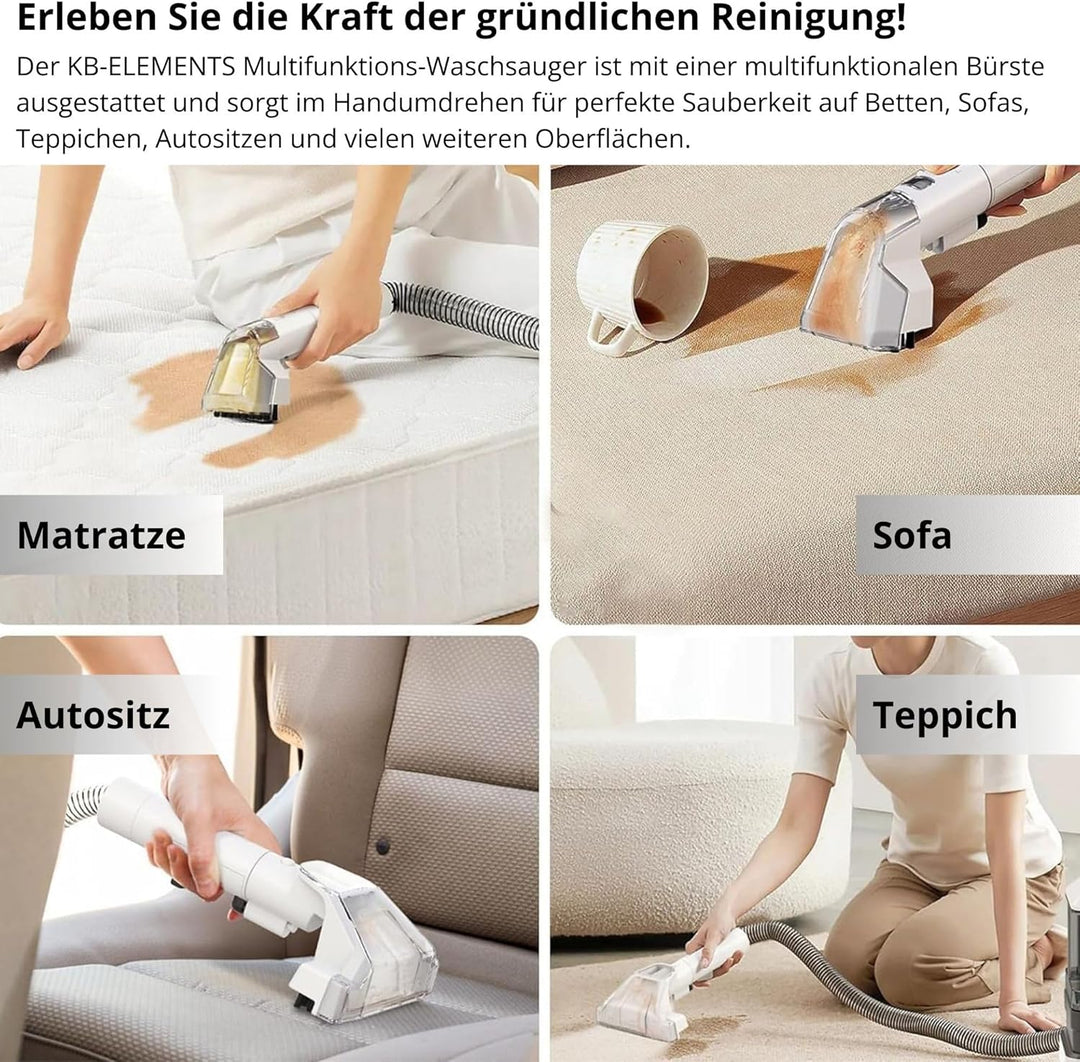 Polsterreiniger gerät - Waschsauger, Teppichreiniger, Sofa Reiniger gerät, Fleckenreiniger, Fensterr
