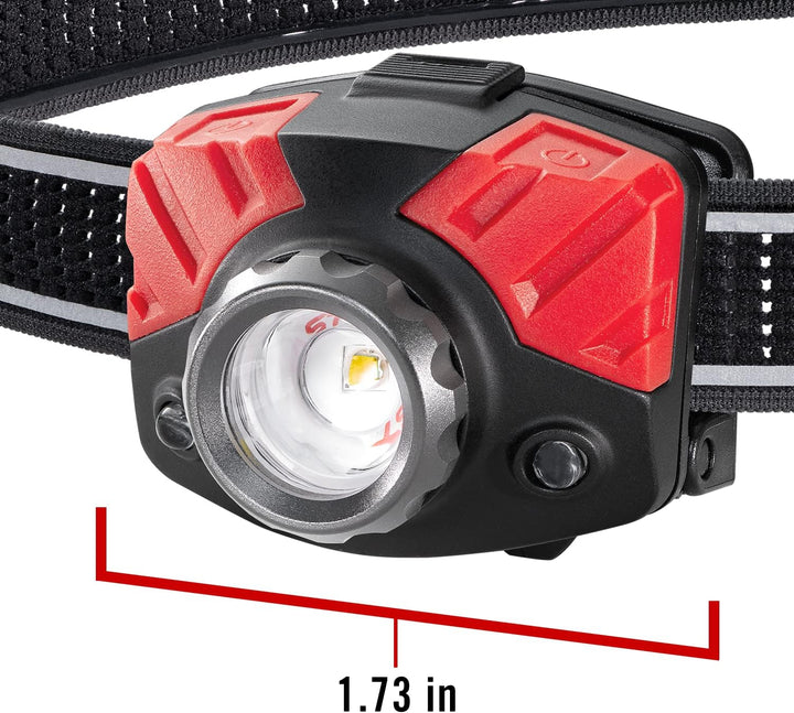 COAST FL75 700 Lumen Twist Focus Dual-Color LED Stirnlampe, Schwarz, Schwarz