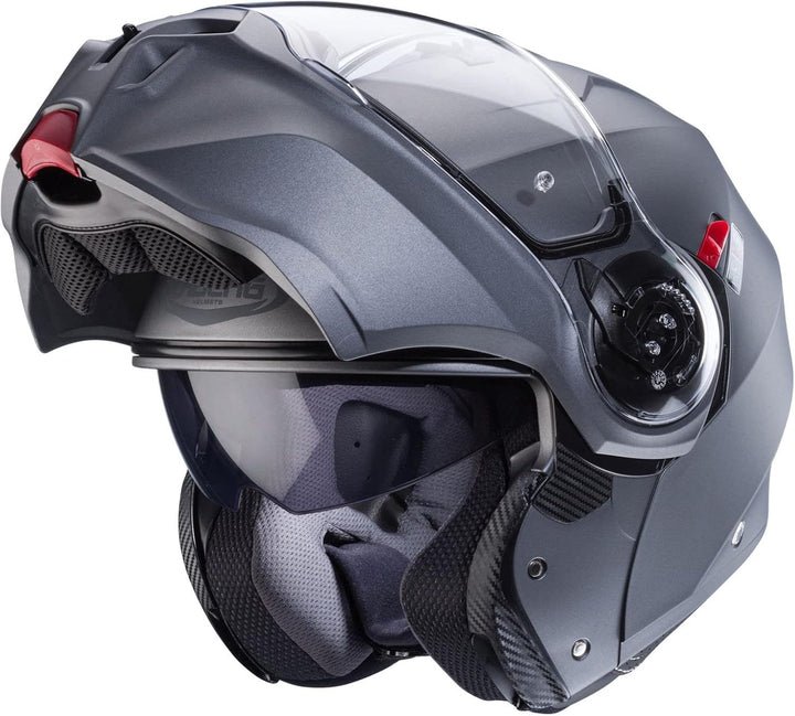 Caberg Klapphelm Duke EVO matt Gun Sonnenblende P/J inklusive Pinlock ECE 22.06 XL 61/62, XL 61/62