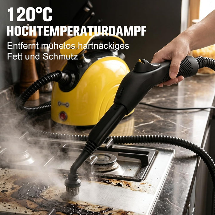 Waitbird Hand-Dampfreiniger für Zuhause, 4,5 Bar, 120 °C Heissdampf, 1500W | 21 Zubehörteile | Chemi