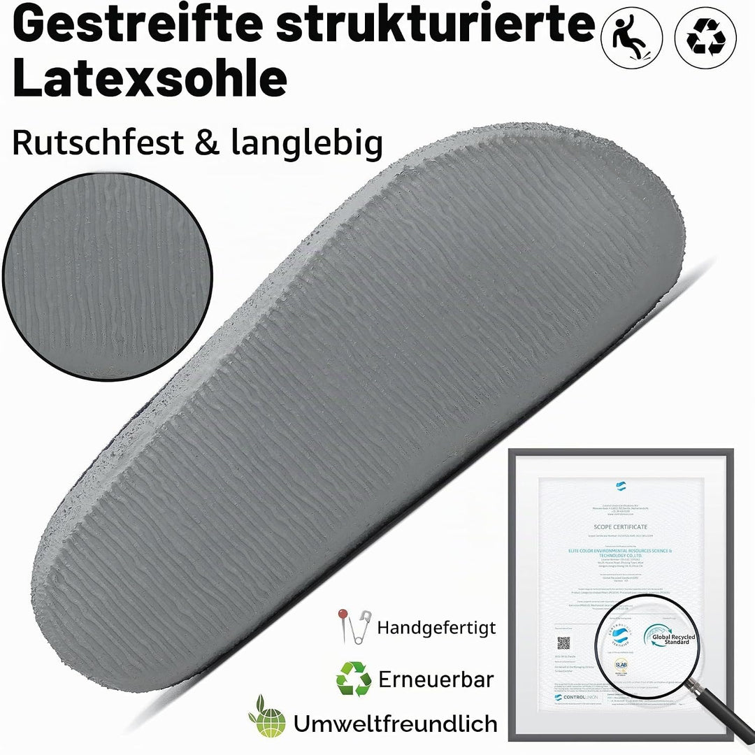Mishansha Filz Hausschuhe Winter Bequem Filzpantoffeln für Damen Herren Gr.36-48, 37 EU Blau