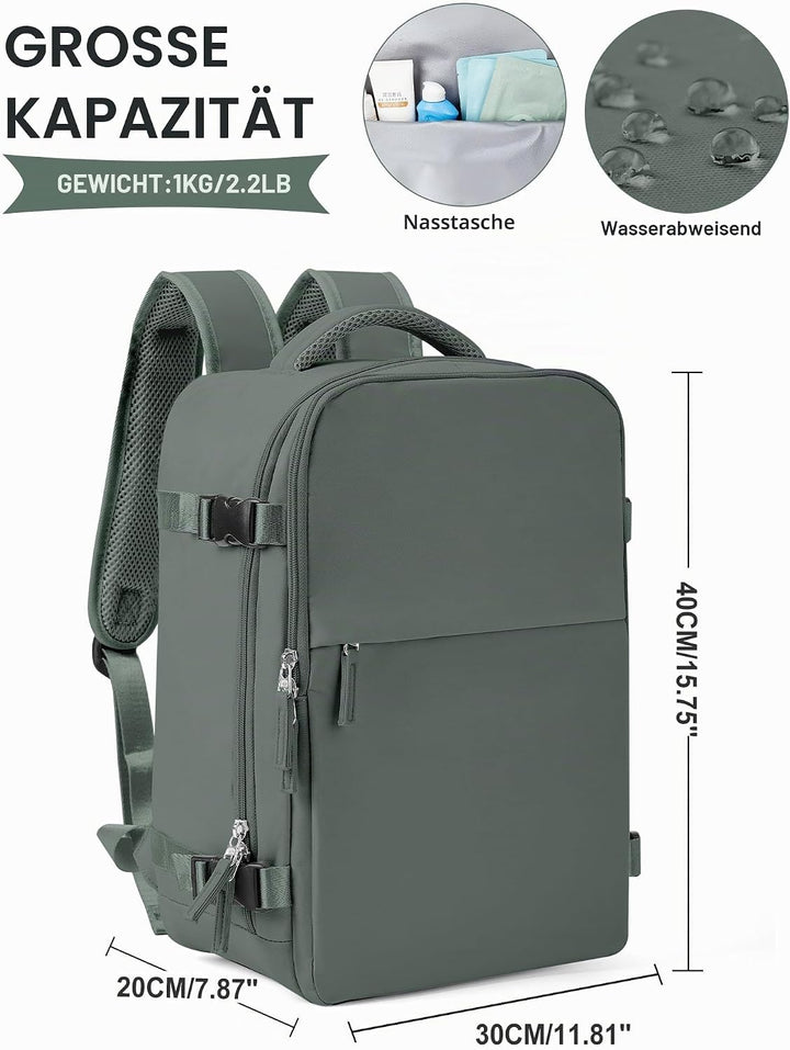SZLX Vakuum Rucksack Ryanair Handgepäck 40x30x20 Wizzair Rucksack 40x20x25 für Ryanair Reiserucksack
